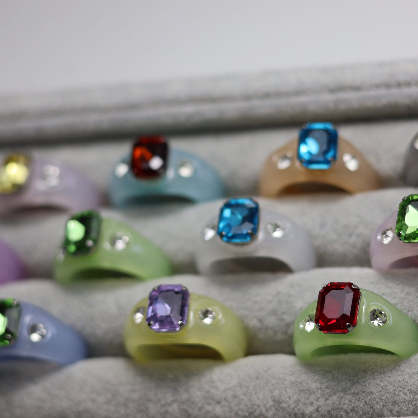Bague Résine Rétro