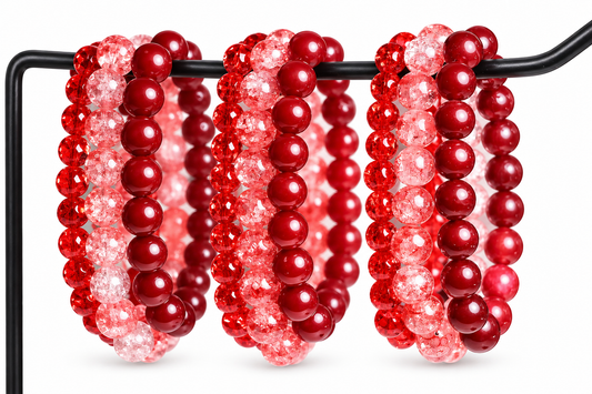 Grenat Stack (3 bracelets)