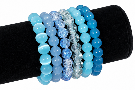 Blue Lovers Stack (6 bracelets)